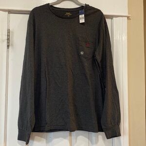 Men's long sleeve polo top